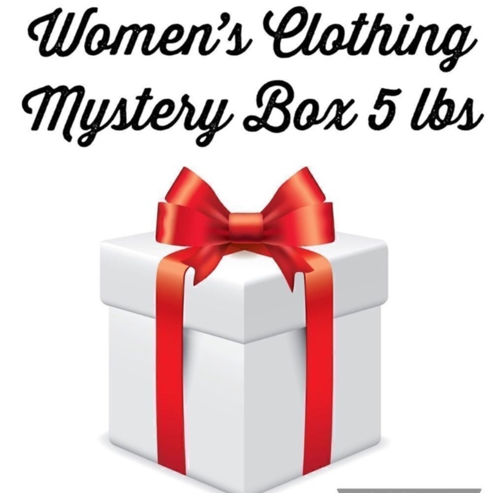 Women’s Mystery Box 5lbs, $30

Jeans, Dress, Skirts, Shirts, Blouses, Heels